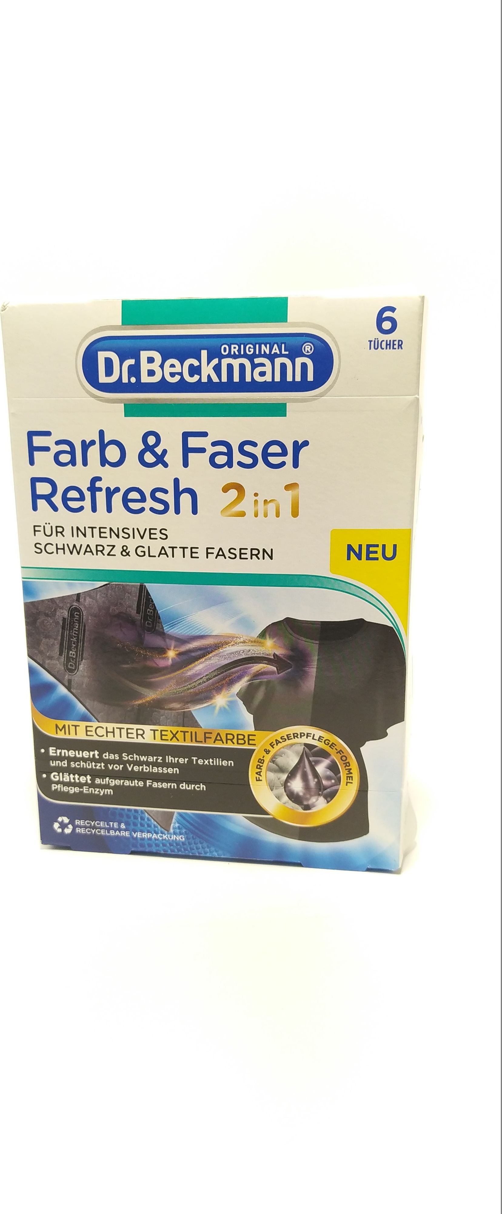 Servetele pentru spalare rufe negre, Dr. Beckmann, 6 bucati