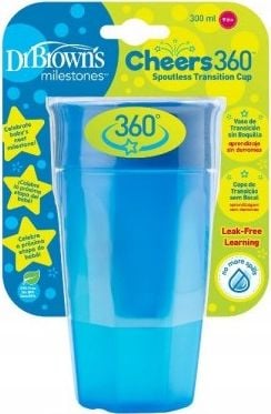 Non-spill cup 360 300ml albastru (TC01040)