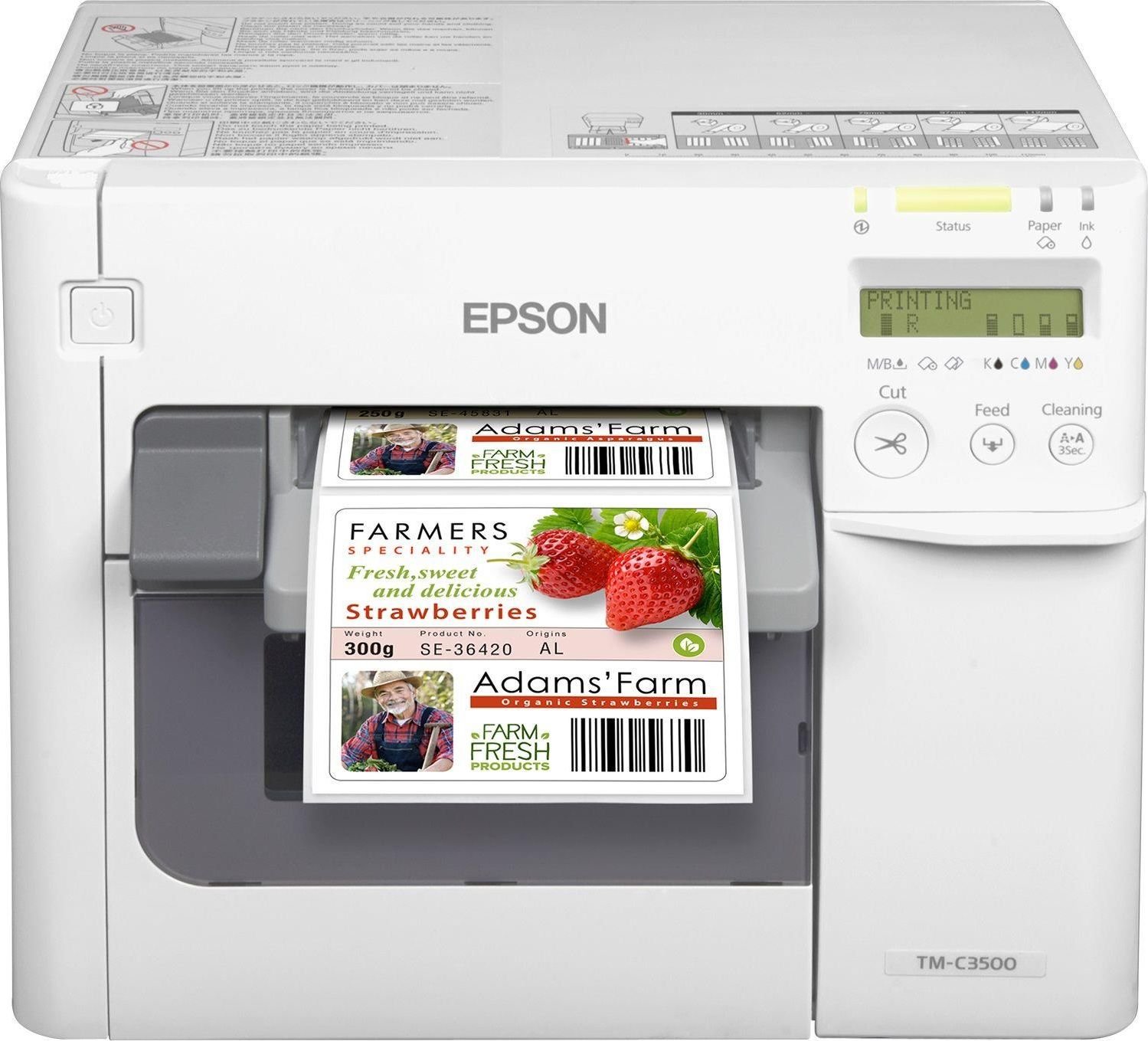 Imprimanta de etichete color Epson ColorWorks TM-C3500, Ethernet, auto-cutter