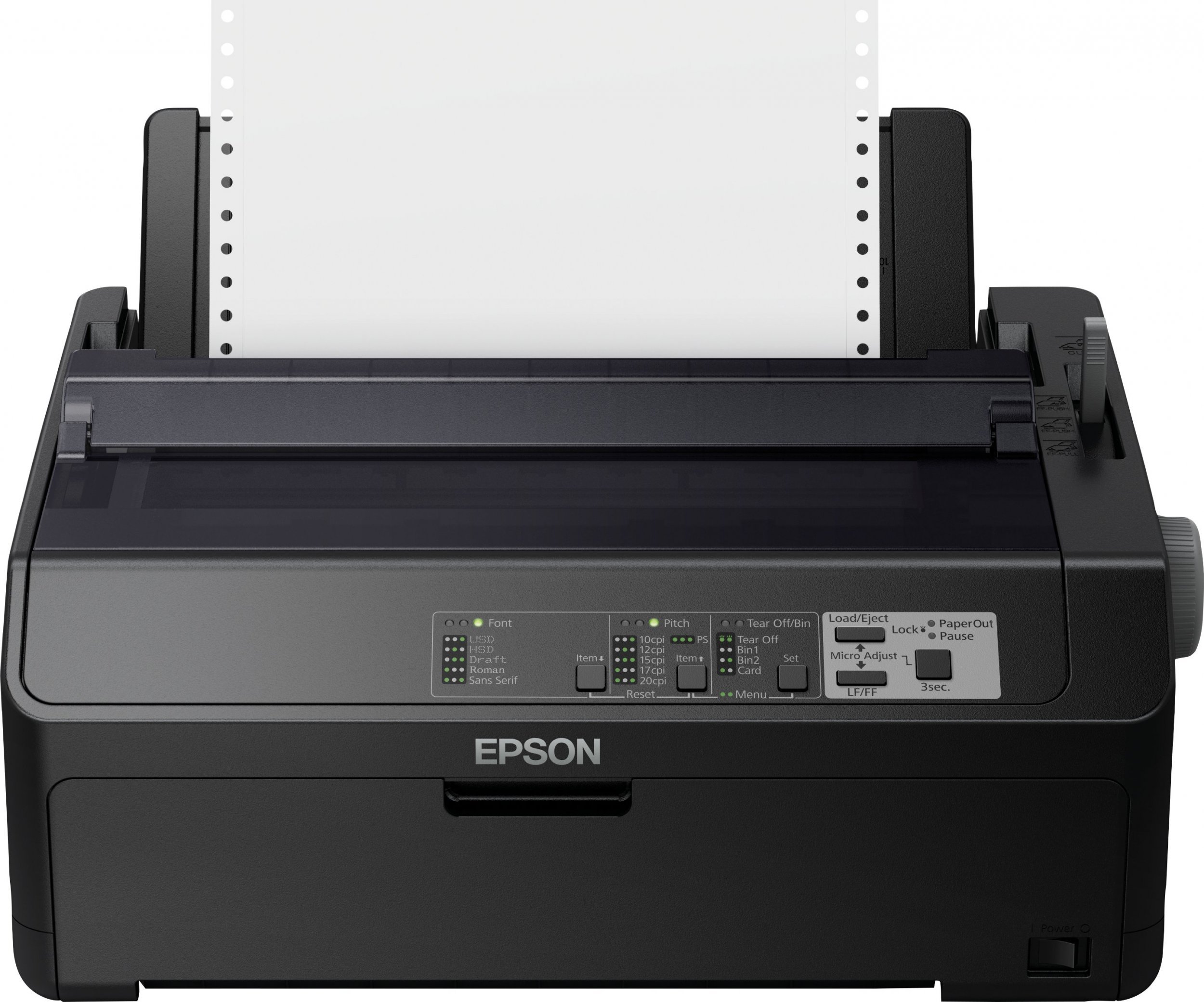 Imprimante matriciale - Imprimanta matriceala Epson FX-890IIN imprimanta 18 ace 612cps/80col/6+1/USB/LAN -C11CF37403A0