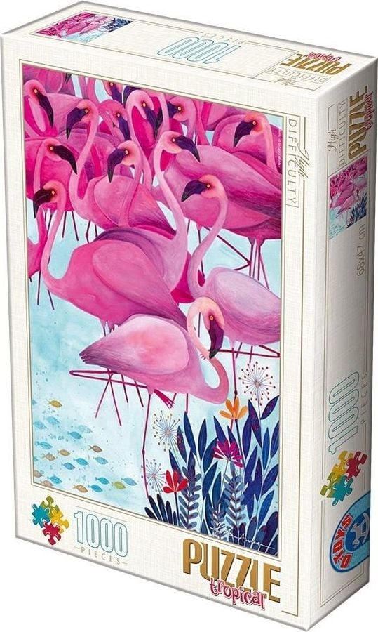 D-Toys Puzzle 1000 Andrea Kurti, Flamingos