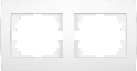 Dublu cadru alb pe orizontală (25118)
