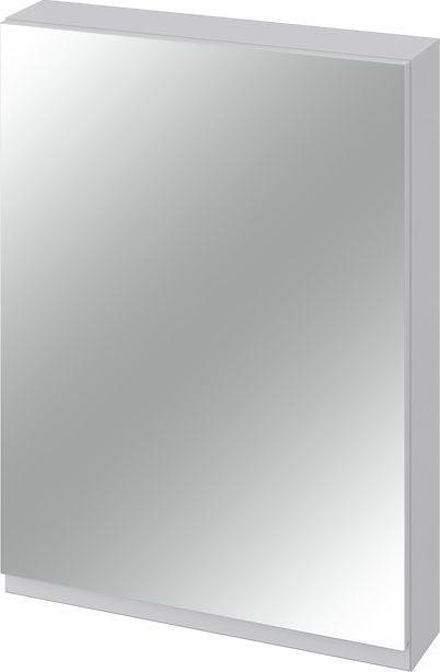 Dulap cu oglinda Cersanit Moduo, S929-017, 3 rafturi, inchidere lenta, 80x60x14.4 cm, Gri