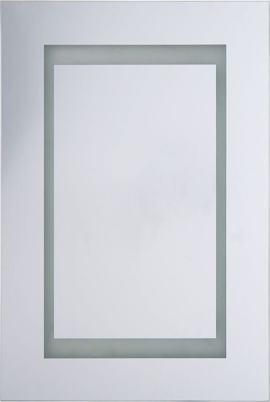 Dulap de baie montat pe perete Shumee cu oglinda LED 40 x 60 cm alb MALASPINA