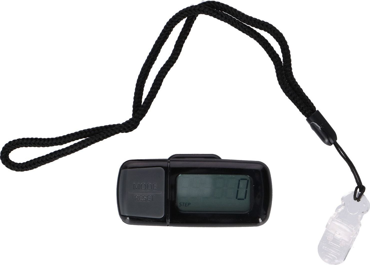 Dispozitive monitorizare medicala -  Pedometru cu șnur Dunlop 4in1, baterie, senzor de miscare,Carcasa mica,negru