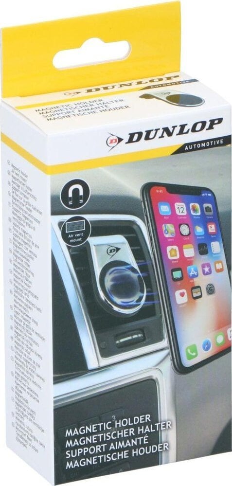 Dunlop Uchwyt na telefon do samochodu magnetyczny DUNLOP - srebrny