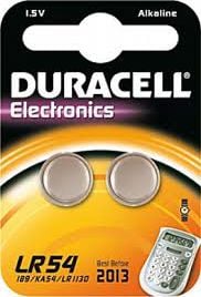 Baterii alcaline Duracell LR54, 1.5V, 2 buc