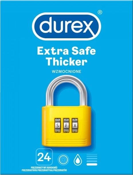 Durex Extra Safe Prezerwatywy Pogrubiane (24 szt.)