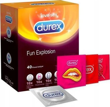 Durex Ovszer Csomag Durex Elite, Durex Pleasremax, Fetherlite Ultima es Durex Select 40 Darab