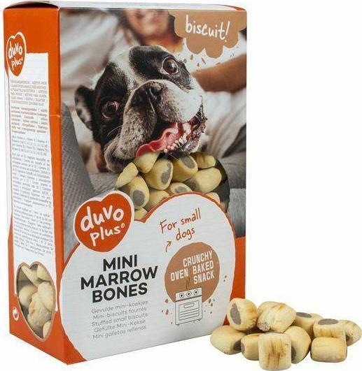 Recompense pentru caini biscuiti Duvo Mini-Marrowbones, 2x500g