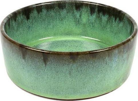 Bol cu baza din cauciuc antiderapant Ebi Jasper, Ceramica, Verde, 16cm / 700ml