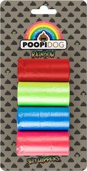 Duvo+ Duvo+ Poop Bags Rainbow 4x15buc