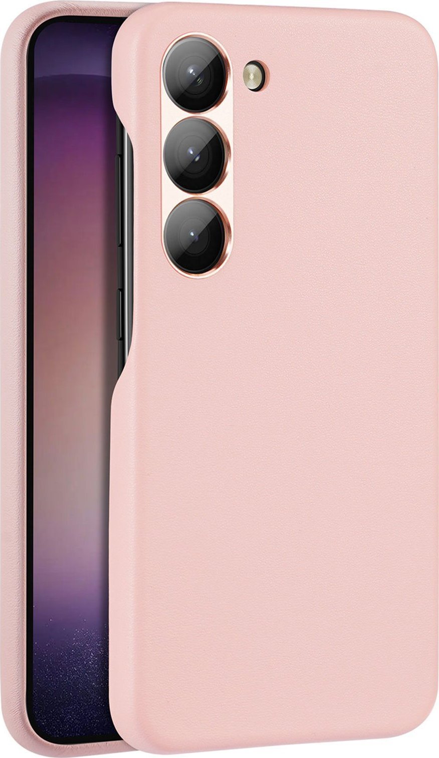 Dux Ducis Dux Ducis Grit etui Samsung Galaxy S23 elegancki pokrowiec ze sztucznej skóry MagSafe różowe