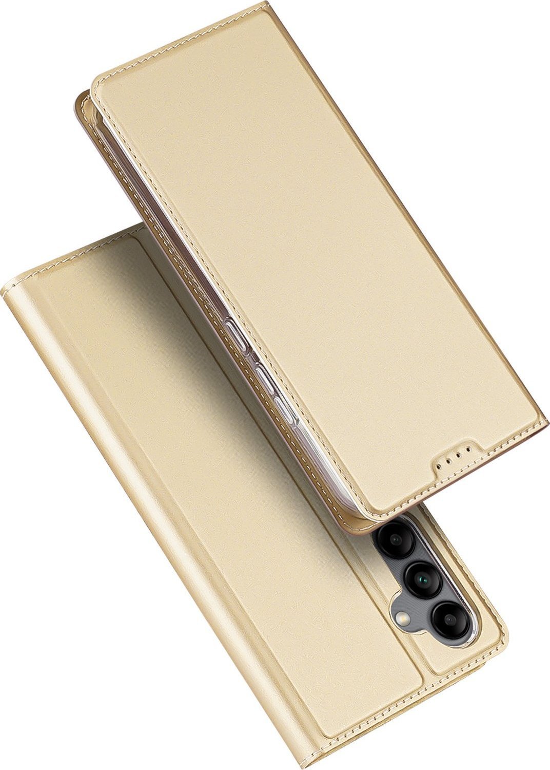 Dux Ducis Husă Dux Ducis Skin Pro pentru Samsung Galaxy A34 5G Husă cu suport pentru portofel pentru carduri flip auriu
