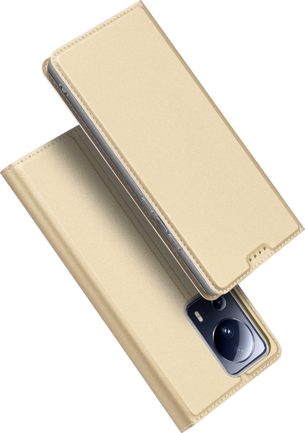 Dux Ducis Dux Ducis Skin Pro etui do Xiaomi 13 Lite pokrowiec z klapką portfel na kartę podstawka złote
