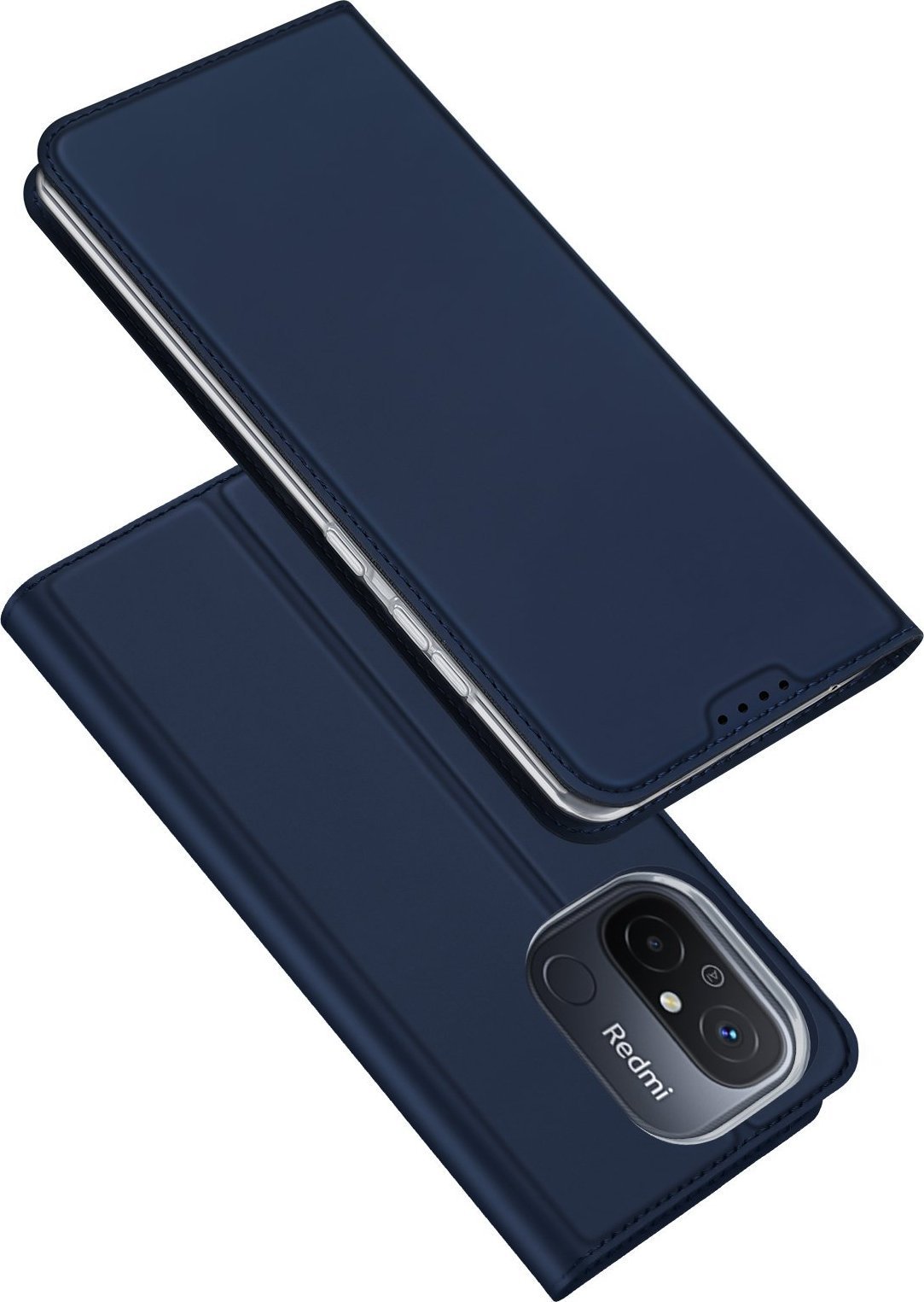 Dux Ducis Dux Ducis Skin Pro etui do Xiaomi Redmi 11A / Poco C55 / Redmi 12C pokrowiec z klapką portfel na kartę podstawka niebieskie