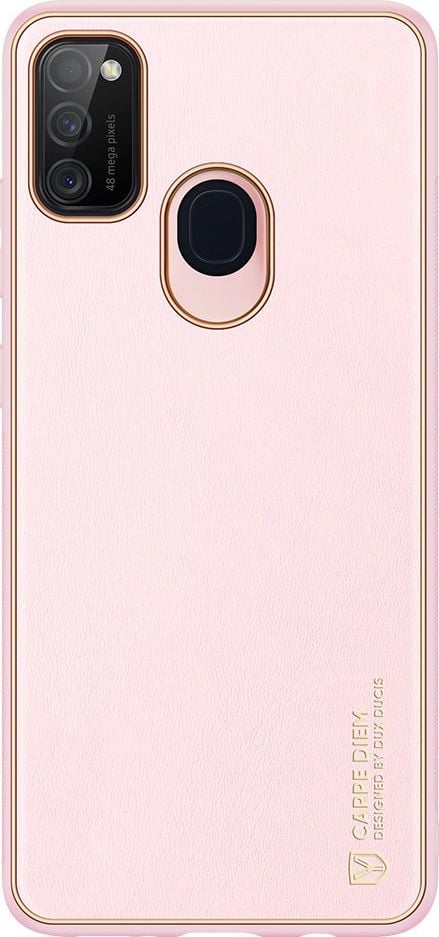 Dux Ducis Husa eleganta Dux Ducis Yolo din piele ecologica pentru Samsung Galaxy M30s roz