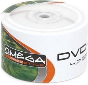 DVD-R, 4.7Gb, 16X ,Omega Freestyle , 50 buc/set