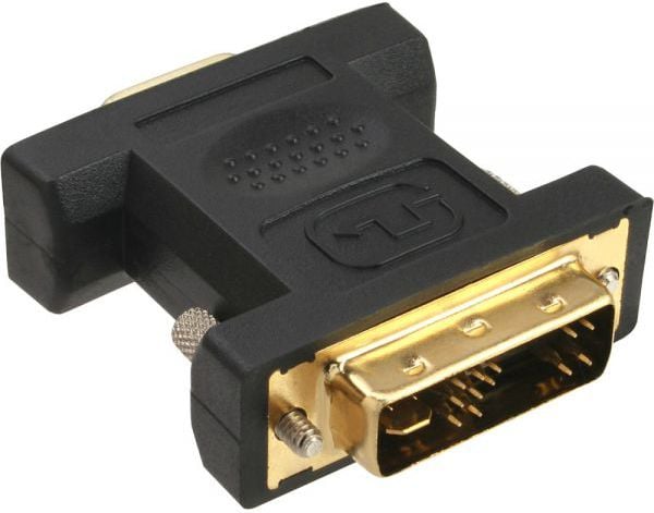 DVI 12 + 5 - VGA (M / F) Negru (17780P)