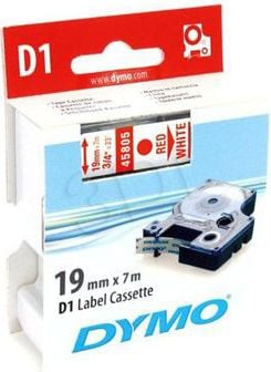 Benzi etichete - Dymo D1 19X7 ROSU/ALB (S0720850)