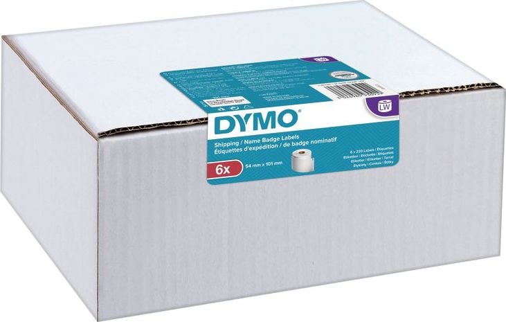 Dymo Etichete cu nume 101x54mm alb 2093092 6 role