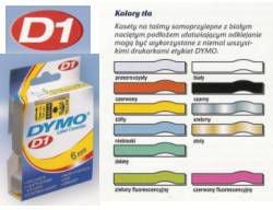 Etichete autocolante, DYMO LabelManager D1, nailon flexibil, 19mm x 3.5m, negru/alb, 16958 S0718050
