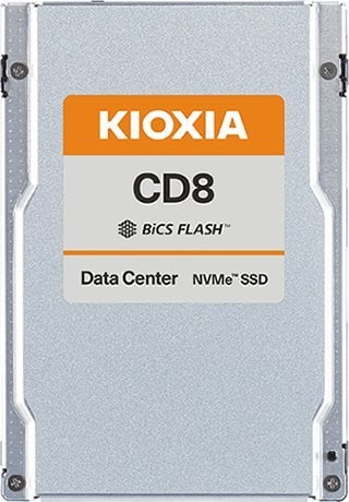 Dysk serwerowy Kioxia KIOXIA KCD8 series - SSD - 7680 GB - intern - 2.5` (6.4 cm) - U.2 PCIe 4.0 x4 (NVMe)