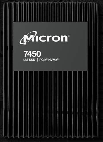 Hard Disk-uri server - Unitate server Micron 7450 MAX U.3 PCI-E x4 Gen 4 NVMe de 3,2 TB (MTFDKCC3T2TFS-1BC1ZABYYR)