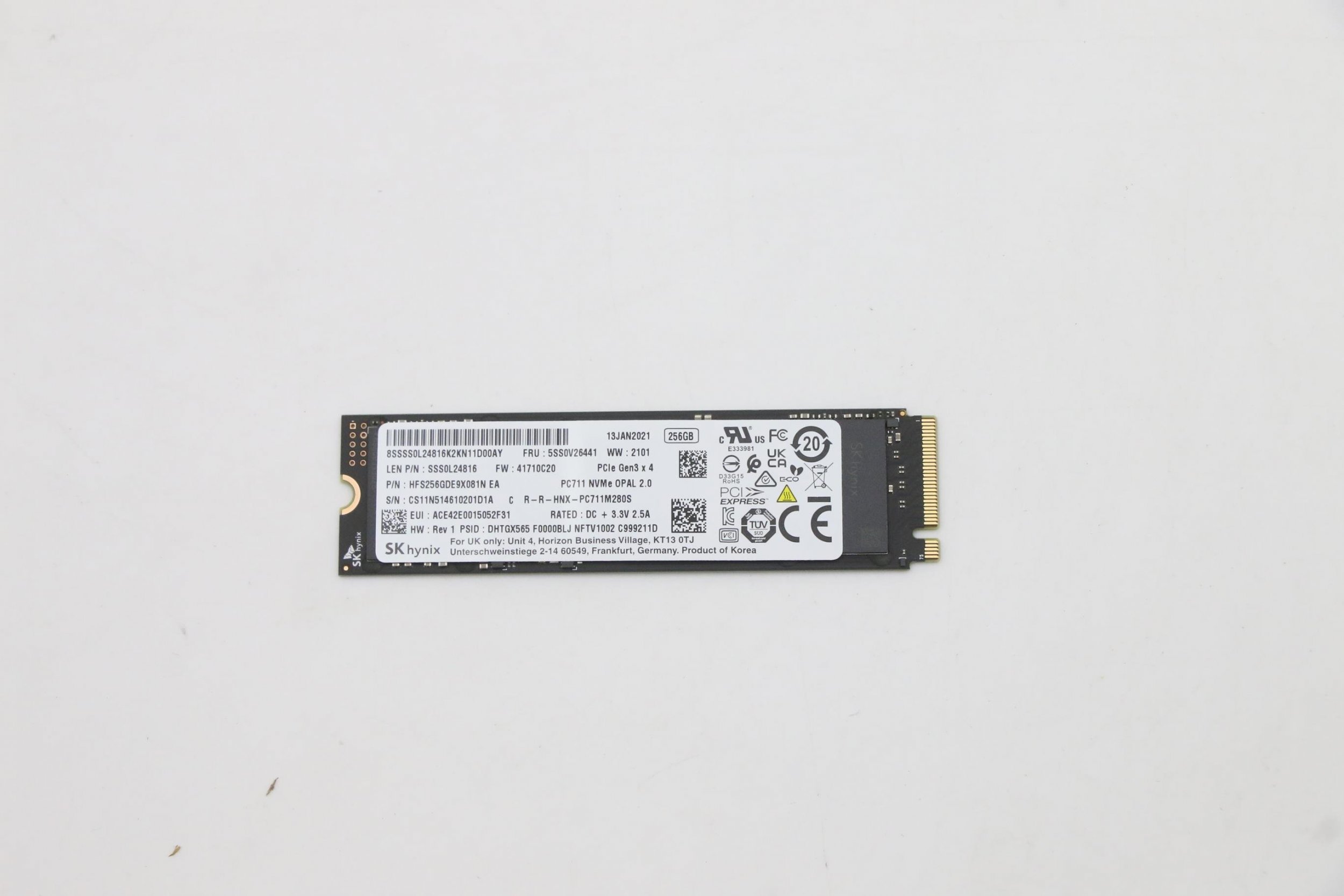 Dysk SSD Lenovo 256G,M.2,2280,PCIe3x4,SKH,OP