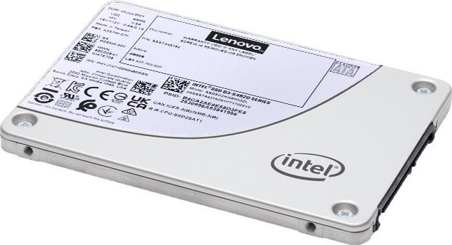 Dysk SSD Lenovo Lenovo ThinkSystem S4620 - SSD - Mixed Use - 960 GB - Hot-Swap - 2.5` (6.4 cm) - SATA 6Gb/s - fur ThinkAgile VX3530-G Appliance, VX7531 Certified Node, ThinkSystem SR250 V2, ST250 V2
