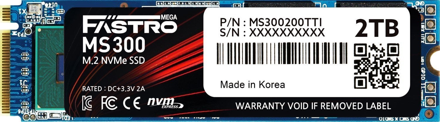 Dysk SSD MegaFastro MegaFastro SSD 2TB MS300 Series PCI-Express NVMe intern retail