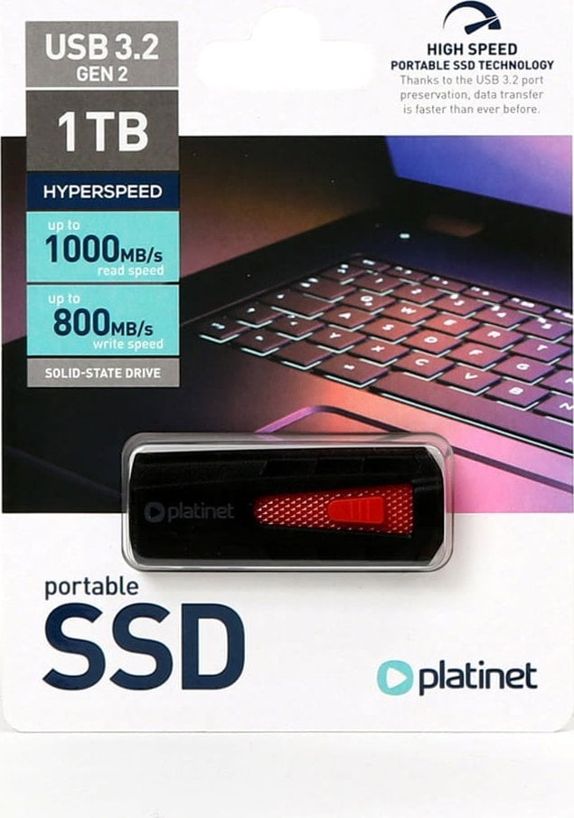 Dysk SSD Platinet PLATINET PMFSSD1000 przenośny dysk, pendrive 1TB USB 3.2