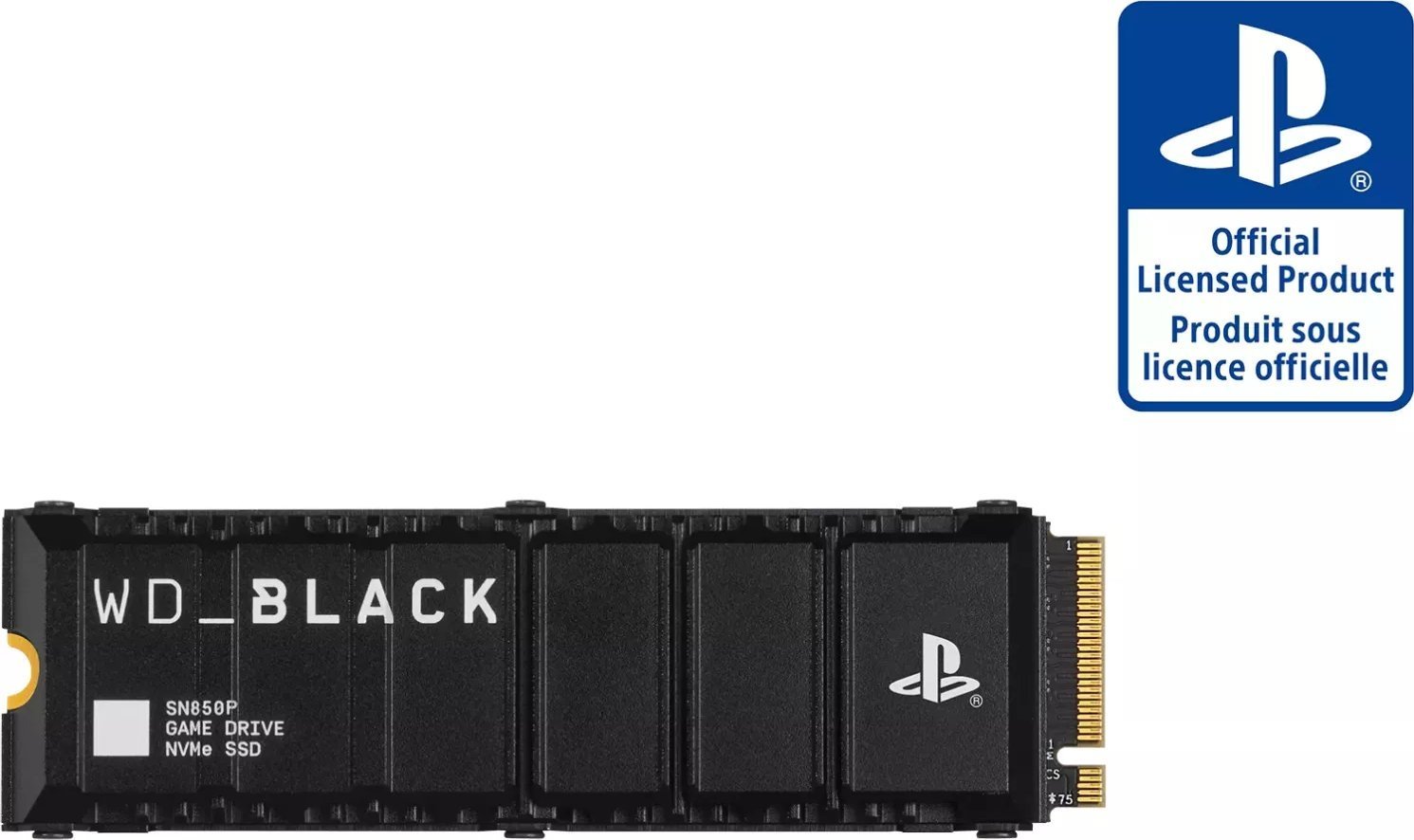 Dysk SSD SanDisk WD Black SN850P NVMe SSD WDBBYV0020BNC-WRSN - SSD - 4 TB - intern - M.2 2280 - PCIe 4.0 x4 (NVMe) - integrierter Kuhlkorper - fur Sony PlayStation 5