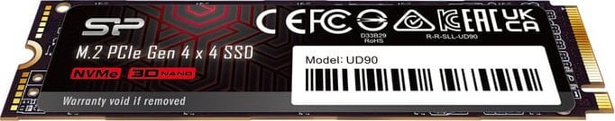 Dysk SSD Silicon Power UD90 4TB M.2 2280 PCI-E x4 Gen4 NVMe (SP04KGBP44UD9005)