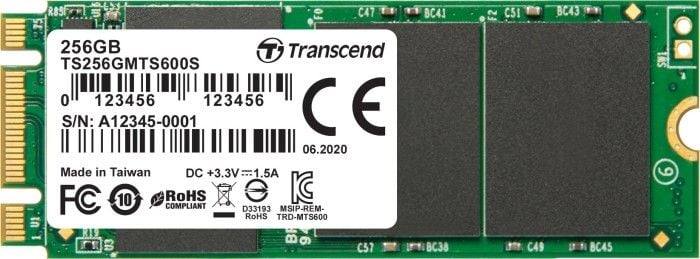 Dysk SSD Transcend 600S 256 GB M.2 2260 SATA III (TS256GMTS600S)