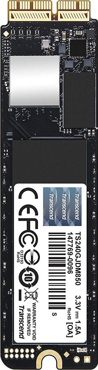 Dysk SSD Transcend JetDrive 850 240 GB Macbook SSD PCI-E x4 Gen3 NVMe (TS240GJDM850)