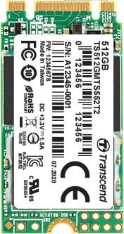 Dysk SSD Transcend Transcend MTS552T2-I - SSD - 512 GB - intern - M.2 2242 (doppelseitig) (M.2 2242 (doppelseitig)) - SATA 6Gb/s