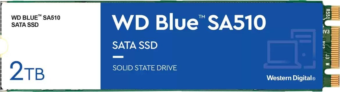 Dysk SSD WD Blue SA510 2TB M.2 2280 SATA III (WDS200T3B0B)