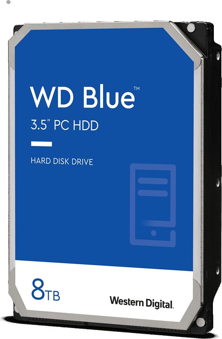 Hard Disk-uri - Unitate SATA III WD Blue 8TB 3,5" (WD80EAZZ)