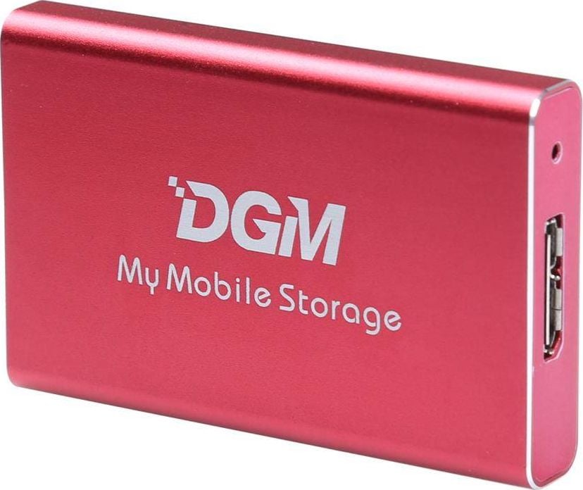 Hard Disk-uri externe - DGM SSD My Mobile Storage 256 GB Disc extern roșu (MMS256RD)