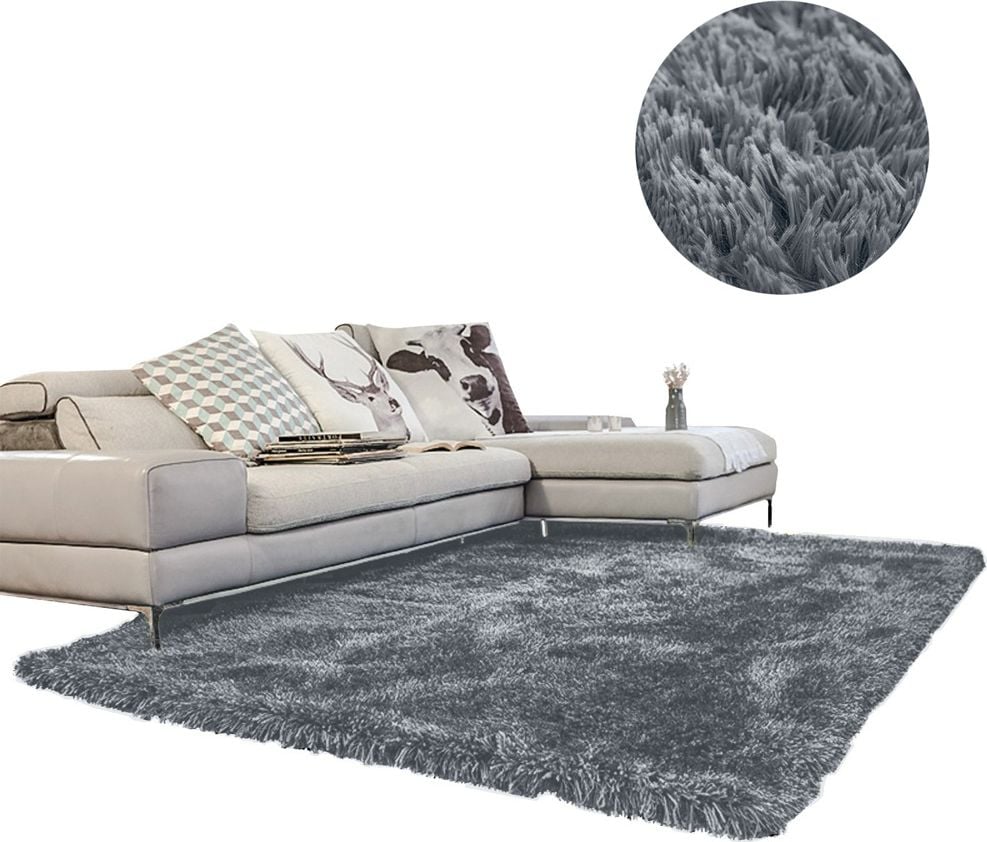 Dywan - Living Room Shaggy 180x250 - Dark Silver uniwersalny