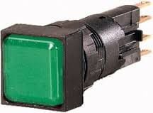 Lampa de avertizare 18 x 18mm verde 24V AC / DC Q18LF-GN / WB (087947)
