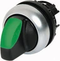 Comutator de acționare cu două valve poziție cu arc-M22-WLK-G lumina de fundal verde (216816)