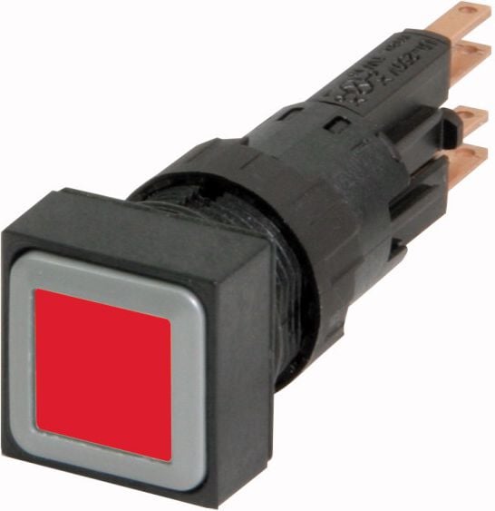 Eaton Pushbutton actuator 18 x 18mm roșu blocare cu iluminare de fundal Q18LTR-RT/WB (086448)
