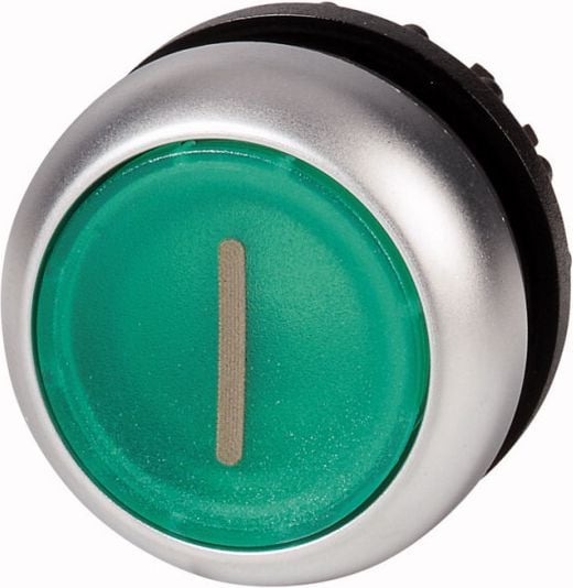 Unitate cu buton Eaton verde I cu iluminare de fundal M22-DRL-G-X1 (216959)
