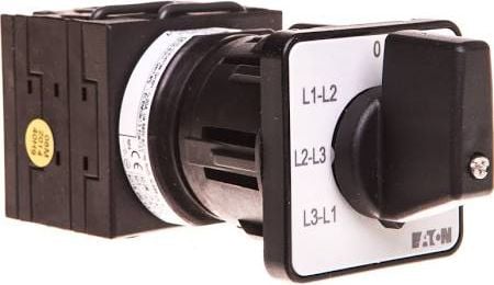 Comutator voltmetru L1-L2 / L1-L3 / L2-L1-L3-0-0 / 0-L2 / L3 0-3P 20A Embedded T0-3-8007 / EZ (098186)