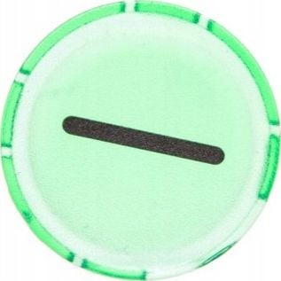Lentila cu buton de apăsare Eaton 22 mm verde plat cu START I M22-XDL-G-X1 (218295)
