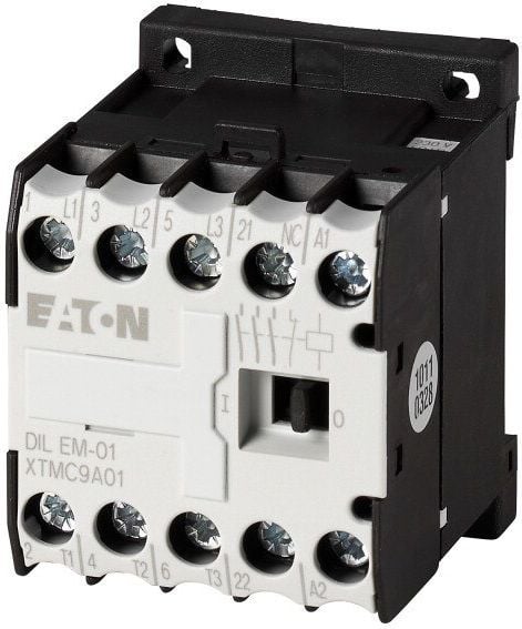 Contactor de putere Eaton 9A 3P 42V AC 0Z 1R DILEM-01 (051791)