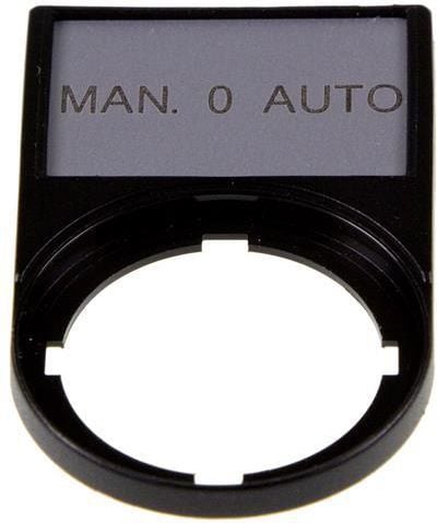 Inscripția MAN 0 AUTO 50 22mm x 30mm dreptunghiular negru M22S-ST-GB12 (216501)