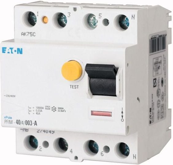 RCD 4P 40A 0.1A AC tip PFIM-MW-4001 (235411)